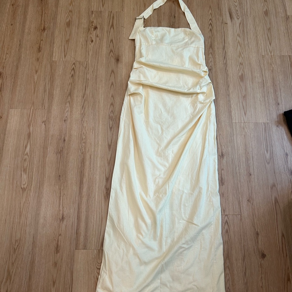 PEPPERMAYO- Rumor Has it Yellow Maxi Dress